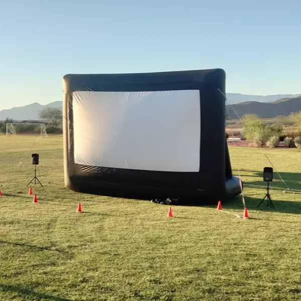 Gold Package - 20-foot professional inflatable movie screen for large events